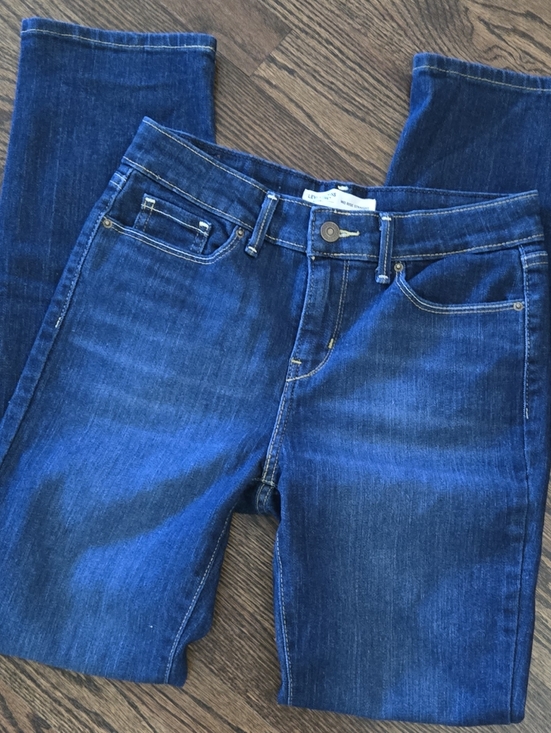 Levi's Denim - levi’s signature mid rise straight jeans | size 26 | dark wash denim